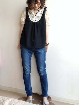 「MICKEY WATCH（ミッキーウォッチ）のアイテム」を使った、こっつんこーでさん（レディース・161cm）の秋コーディネート