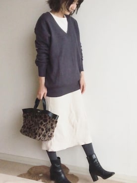 「LE JOUR（ルジュール）のアイテム」を使った、こっつんこーでさん（レディース・161cm）の秋コーディネート