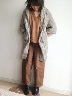 「Bou Jeloud（ブージュルード）のアイテム（アクセサリー）」を使った、こっつんこーでさん（レディース・161cm）の冬コーディネート