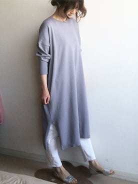 「シャーベットカラー」｜「アイテム（ワンピース/ドレス）」を使った、こっつんこーでさん（レディース・161cm）の春コーディネート