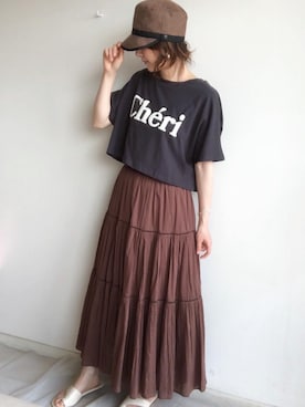 「RAGEBLUE（レイジブルー）のアイテム（アクセサリー）」を使った、こっつんこーでさん（レディース・161cm）の夏コーディネート