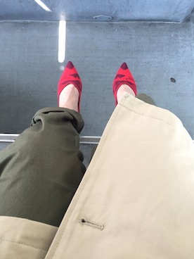 「DANTON（ダントン）のアイテム（チノパンツ）」を使った、ivyさん（レディース・163cm）の春コーディネート