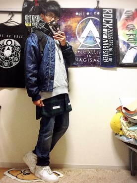 .toshiki.さん（メンズ・169cm）の冬コーディネート