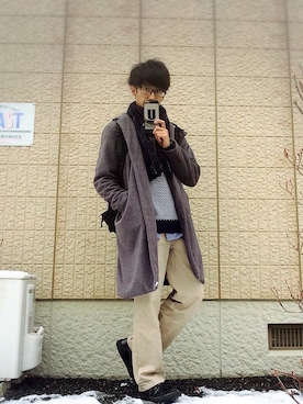 「TAKEO KIKUCHI（タケオキクチ）のアイテム（ブルゾン）」を使った、.toshiki.さん（メンズ・169cm）の春コーディネート