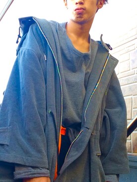 「HAMNETT（ハムネット）のアイテム（ジャケット/アウター）」を使った、.toshiki.さん（メンズ・169cm）の冬コーディネート