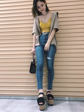 本庄　彩葵さん（レディース・164cm）の夏コーディネート