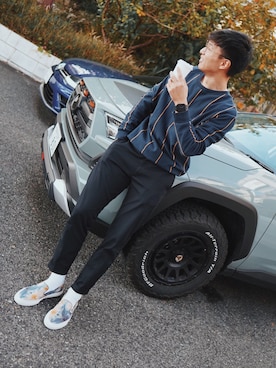 「アイテム（スリッポン）」を使った、Ｓhotaさん（メンズ・182cm・20代）の秋コーディネート