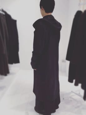 「Yohji Yamamoto（ヨウジヤマモト）のアイテム（ダウンジャケット/コート）」を使った、Ryu0520さん（レディース・161cm）の冬コーディネート