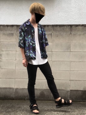 亡骸のピーナッツ(備忘録)さん（メンズ・170cm）の春コーディネート