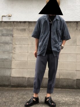 亡骸のピーナッツ(備忘録)さん（メンズ・170cm）の夏コーディネート