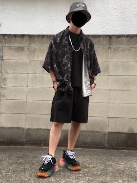 亡骸のピーナッツ(備忘録)さん（メンズ・170cm）の夏コーディネート