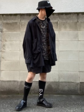 亡骸のピーナッツ(備忘録)さん（メンズ・170cm）の夏コーディネート