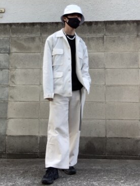 「GLOBAL WORK（グローバルワーク）のアイテム（その他アウター）」を使った、亡骸のピーナッツ(備忘録)さん（メンズ・170cm・20代）の春コーディネート