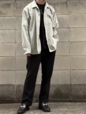 「LASSU&FRISS（ラスアンドフリス）の[ベーシックデザイン] ビットローファー（ローファー）」を使った、亡骸のピーナッツ(備忘録)さん（メンズ・170cm）の春コーディネート