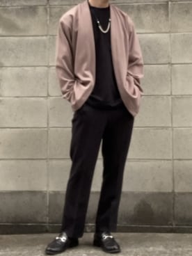 「LASSU&FRISS（ラスアンドフリス）の[ベーシックデザイン] ビットローファー（ローファー）」を使った、亡骸のピーナッツ(備忘録)さん（メンズ・170cm）の春コーディネート