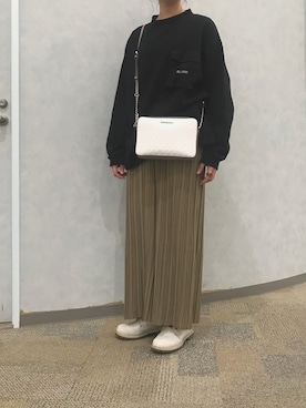 「YARD PLUS（ヤードプリュス）のアイテム（パンツ）」を使った、ゆぴさん（レディース・166cm）の春コーディネート