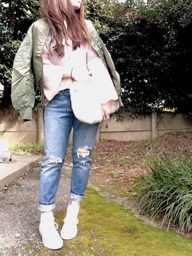 「シフォンブラウス」｜「アイテム（その他）」を使った、☆kiraky☆さん（レディース・156cm）の春コーディネート