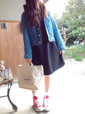 「GRL（グレイル）のアイテム（デニムジャケット）」を使った、☆kiraky☆さん（レディース・156cm）の春コーディネート