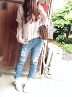 「Factor=（ファクターイコール）のアイテム（パンツ）」を使った、☆kiraky☆さん（レディース・156cm）の春コーディネート