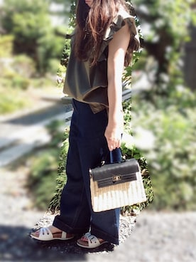 「プリーツ」｜「アイテム（チュニック）」を使った、☆kiraky☆さん（レディース・156cm）の夏コーディネート