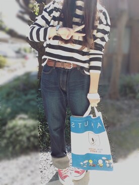 「ロールアップ」｜「アイテム（雑誌）」を使った、☆kiraky☆さん（レディース・156cm）の秋コーディネート
