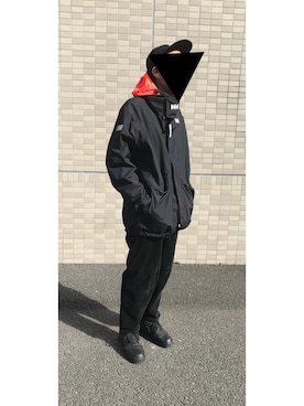 「HELLY HANSEN（ヘリーハンセン）のアイテム（その他アウター）」を使った、スーさん（メンズ・173cm）の冬コーディネート
