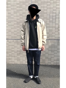 「カンゴール」｜「アイテム（その他アウター）」を使った、スーさん（メンズ・173cm）の冬コーディネート
