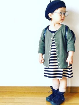 *𝙰𝙽𝚂_𝙼𝙴*さん（キッズ・90cm）の秋コーディネート