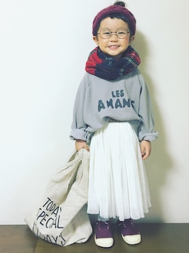 *𝙰𝙽𝚂_𝙼𝙴*さん(キッズ・90cm)の秋コーディネート