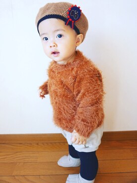 *𝙰𝙽𝚂_𝙼𝙴*さん（キッズ・70cm）の冬コーディネート