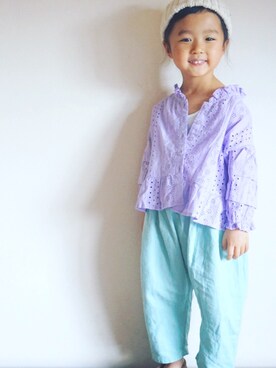 *𝙰𝙽𝚂_𝙼𝙴*さん(キッズ・100cm)の春コーディネート