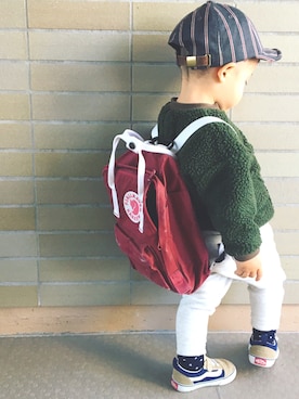 「NEEDLE WORK（ニードルワーク）のアイテム」を使った、*𝙰𝙽𝚂_𝙼𝙴*さん（キッズ・80cm）の冬コーディネート