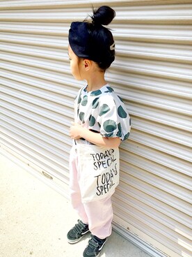 「TODAY'S SPECIAL（トゥデイズスペシャル）のアイテム（バッグ）」を使った、*𝙰𝙽𝚂_𝙼𝙴*さん（キッズ・110cm）の春コーディネート