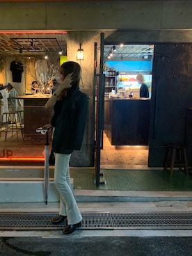 「MOUSSY（マウジー）のアイテム（ライダースジャケット）」を使った、☀️HINATA🌴さん（レディース・164cm）の秋コーディネート