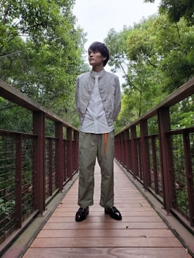 「Scye（サイ）のアイテム（カバーオール）」を使った、k.iさん（メンズ・170cm）の冬コーディネート