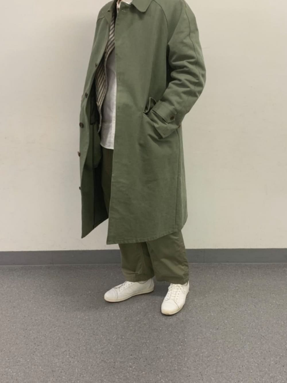 AURALEE コート　washed double cloth AURALEE BLUEFACED WOOL DOUBLE CLOTH COAT A20