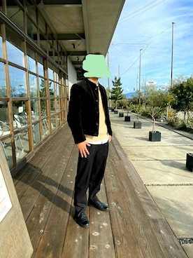 「Scye（サイ）のアイテム（ブルゾン）」を使った、k.iさん（メンズ・170cm）の冬コーディネート