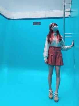 采東 里明さん(レディース・167cm)の冬コーディネート