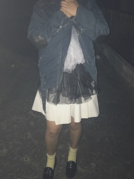 「HARUTA」｜「アイテム（デニムジャケット）」を使った、aさん（レディース・165cm）の春コーディネート