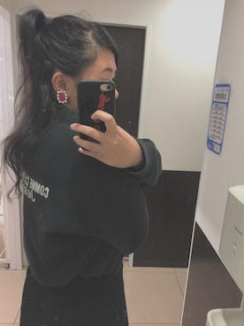 「COMME CA DU MODE（コムサデモード）のアイテム（スウェット）」を使った、aさん（レディース・165cm）の秋コーディネート