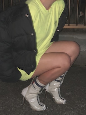 「vetements」｜「アイテム（ダウンジャケット/コート）」を使った、aさん（レディース・165cm）の秋コーディネート