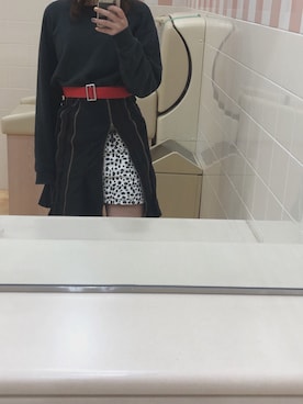 「COMME CA DU MODE（コムサデモード）のアイテム（スウェット）」を使った、aさん（レディース・165cm）の春コーディネート