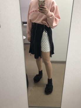 「chancechance（チャンスチャンス）のアイテム」を使った、aさん（レディース・165cm）の冬コーディネート