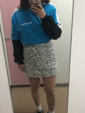 「jouetie（ジュエティ）のアイテム（MA-1）」を使った、aさん（レディース・165cm）の冬コーディネート