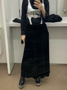 「アイテム（水着/着物・浴衣、シルバー系）」を使った、aさん（レディース・165cm）の冬コーディネート