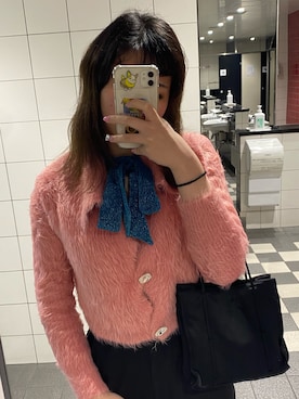 「WC（ダブル シー）のアイテム（カーディガン/ボレロ）」を使った、aさん（レディース・165cm）の春コーディネート
