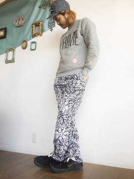 「Supreme （シュプリーム）のアイテム（ニットキャップ/ビーニー）」を使った、tsukasaさん（メンズ・178cm）の冬コーディネート