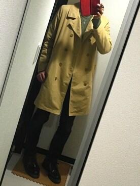 「URBAN RESEARCH（アーバンリサーチ）のアイテム（トレンチコート）」を使った、docobさん（メンズ・175cm）の春コーディネート