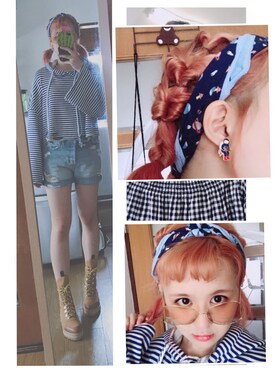 「NOのアイテム（その他）」を使った、Jellyさん（レディース・163cm）の夏コーディネート