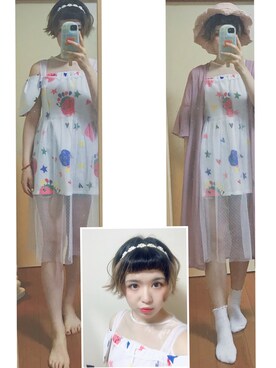 Jellyさん（レディース・163cm）の夏コーディネート